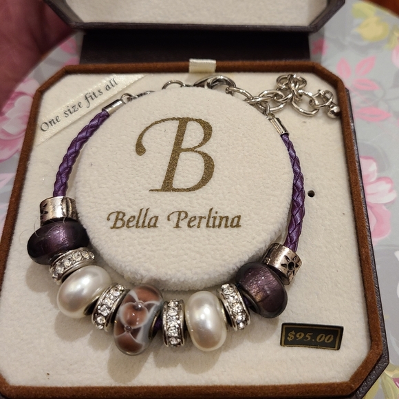 NIB Bella Perlina Charm Bracelet - Picture 1 of 3
